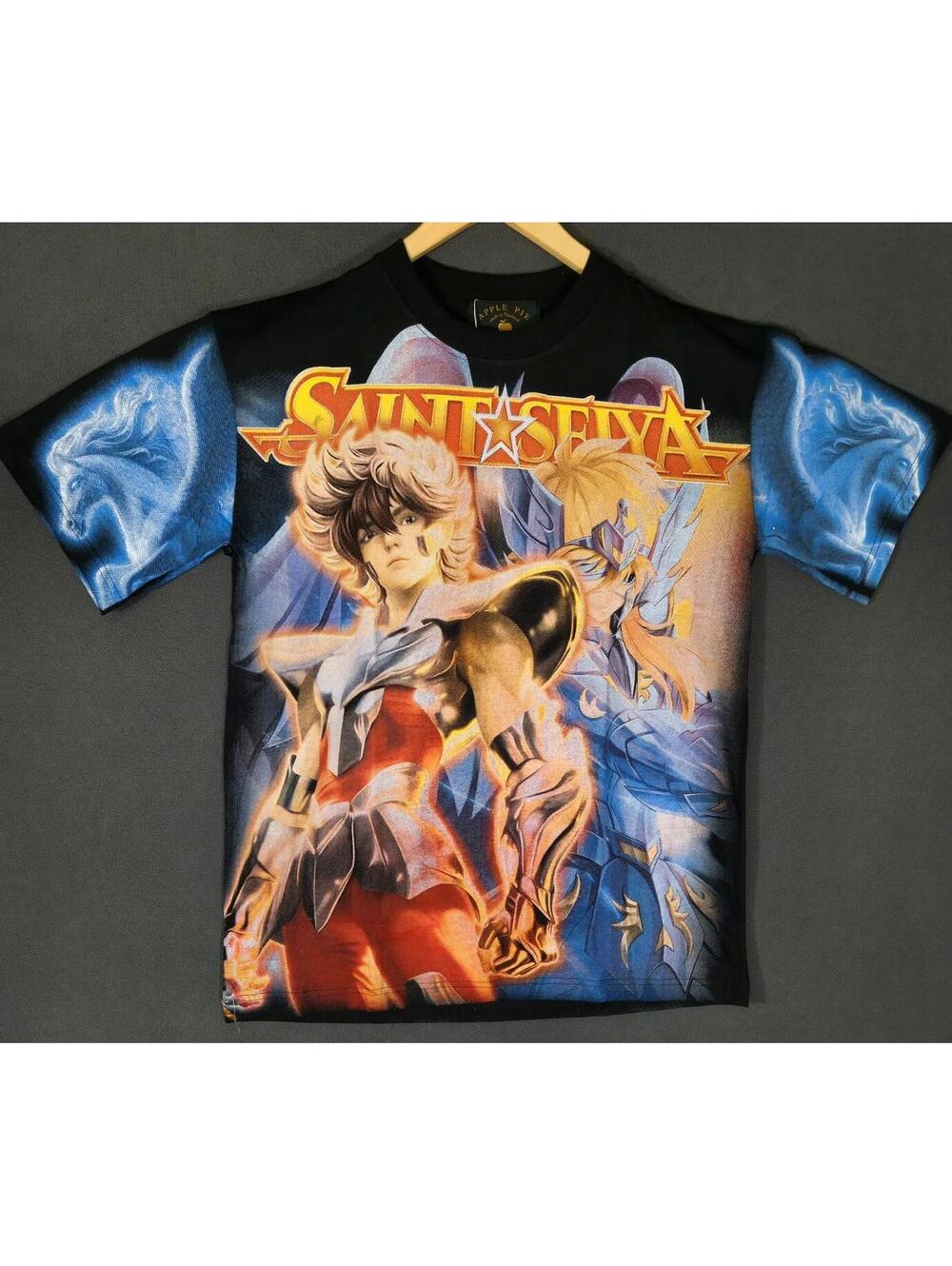 Vintage Anime Pegasus Seiya Shiryu Rare Double Sided AOP  XL